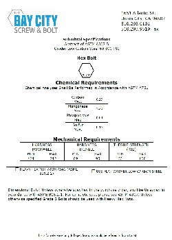 ASTM A307 GD B Specs